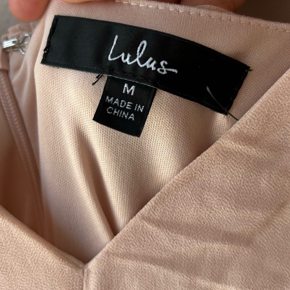 LULUS Cherish the Moment Blush Ruffled High-Low Maxi Dress Sz M - Picture 10 of 10